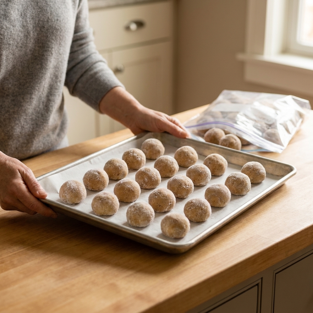 Freeze and Bake Cookie Dough Anytime