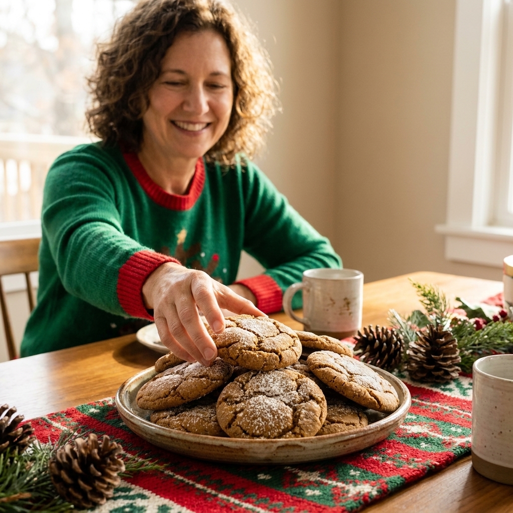 Soft and Chewy vs. Crispy Gingerbread Cookies